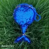 Mermaid tail coin purse, keychain wallet, sequined mermaid bag details Picture